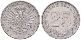 SAVOIA - Vittorio Emanuele III (1900-1943) - 25 Centesimi 1902 Pag. 827; Mont. 273 R NI 
qBB