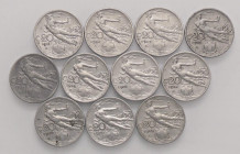 SAVOIA - Vittorio Emanuele III (1900-1943) - 20 Centesimi 1908÷1922 Donna Mont. 276÷286 R NI serie delle 11 monete - serie delle 11 monete -
BB÷SPL...