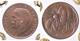 SAVOIA - Vittorio Emanuele III (1900-1943) - 10 Centesimi 1933 Ape Pag. 878; Mont. 342 CU Sigillata Giovanni Gaudenzi - Sigillata Giovanni Gaudenzi
F...