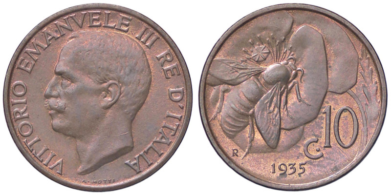 SAVOIA - Vittorio Emanuele III (1900-1943) - 10 Centesimi 1935 Ape Pag. 880; Mon...