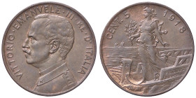 SAVOIA - Vittorio Emanuele III (1900-1943) - 5 Centesimi 1918 Prora Pag. 897; Mont. 366 CU 
qFDC