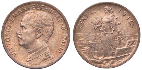 SAVOIA - Vittorio Emanuele III (1900-1943) - Centesimo 1910 Prora Pag. 947; Mont. 424 CU Rame rosso - Rame rosso
FDC