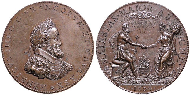 MEDAGLIE ESTERE - FRANCIA - Enrico IV (1589-1610) - Medaglia 1604 - Giuramento s...