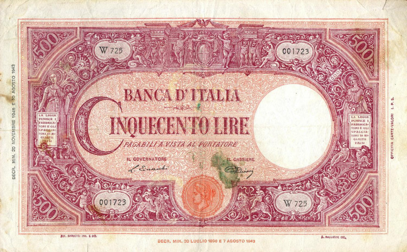 CARTAMONETA - BANCA d'ITALIA - Repubblica Italiana (monetazione in lire) (1946-2...