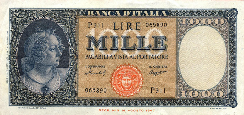 CARTAMONETA - BANCA d'ITALIA - Repubblica Italiana (monetazione in lire) (1946-2...