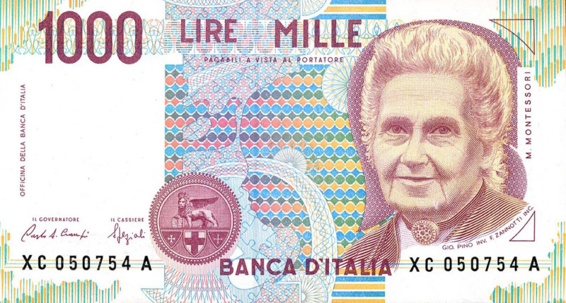 CARTAMONETA - BANCA d'ITALIA - Repubblica Italiana (monetazione in lire) (1946-2...