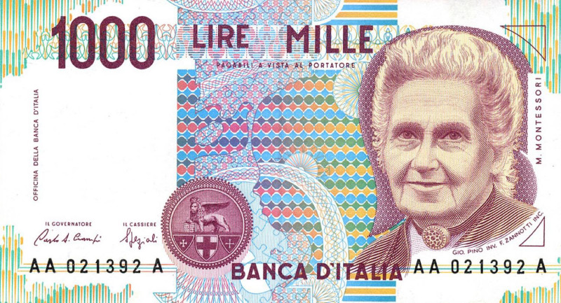 CARTAMONETA - BANCA d'ITALIA - Repubblica Italiana (monetazione in lire) (1946-2...