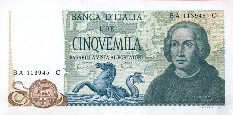 CARTAMONETA - BANCA d'ITALIA - Repubblica Italiana (monetazione in lire) (1946-2...