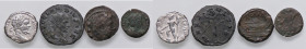 LOTTI - Imperiali Gallieno, Elena, S. Severo, repubblicana - Lotto di 4 monete 
MB÷BB