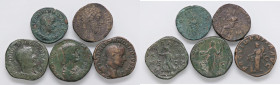 LOTTI - Imperiali Sesterzio di Commodo, G. Domna, A. Severo, Filippo I, asse di Filippo I 
med. MB