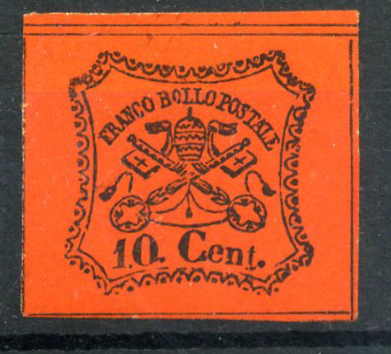 FILATELIA - ANTICHI STATI - STATO PONTIFICIO - Antichi Stati 1867 - Cent. 10 Ste...