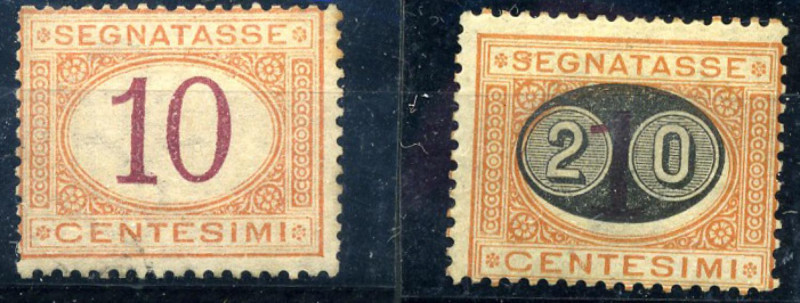 AREA ITALIANA - ITALIA REGNO - Segnatasse 1870 - Cifre in ovale - 10 C. - (6) - ...