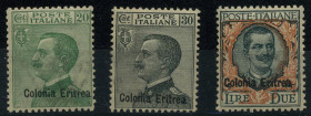 AREA ITALIANA - COLONIE E POSSEDIMENTI - Eritrea 1934 - Onoranze al Duca d'Abruzzi - (213/19) - Manca il 10 lire - Cat. 300 €