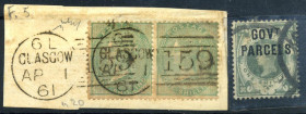 FILATELIA - EUROPA - GRAN BRETAGNA 1867 - Regina Vittoria - Alti valori, 5 Schilling - (40) - Cat. 750 €