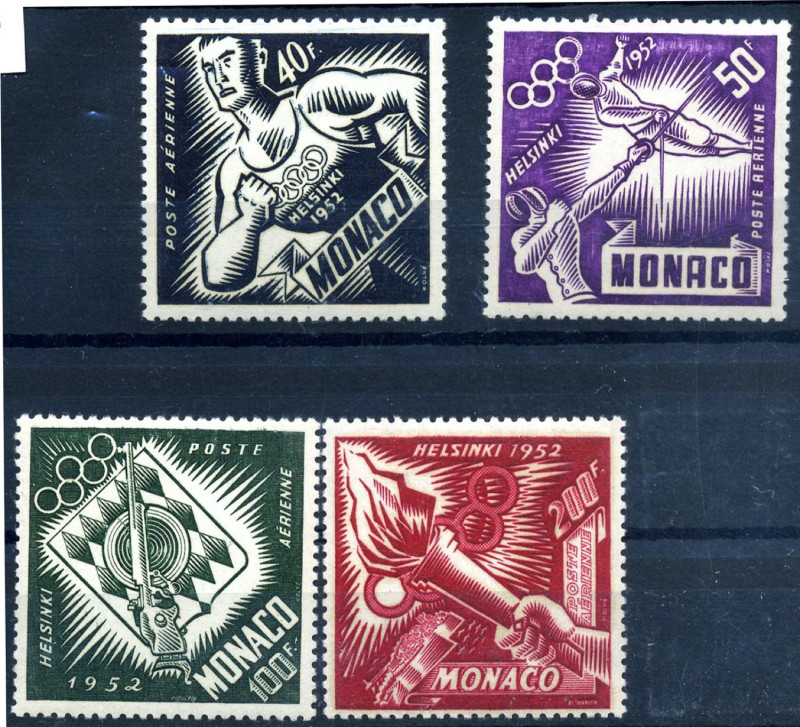 FILATELIA - EUROPA - MONACO - Posta Aerea 1960-1961 - Principi e Santa Devota Un...