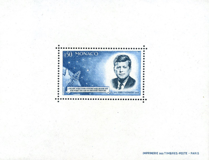 FILATELIA - EUROPA - MONACO - Blocco Foglietto 1964 - Esposizione Filatelica - B...