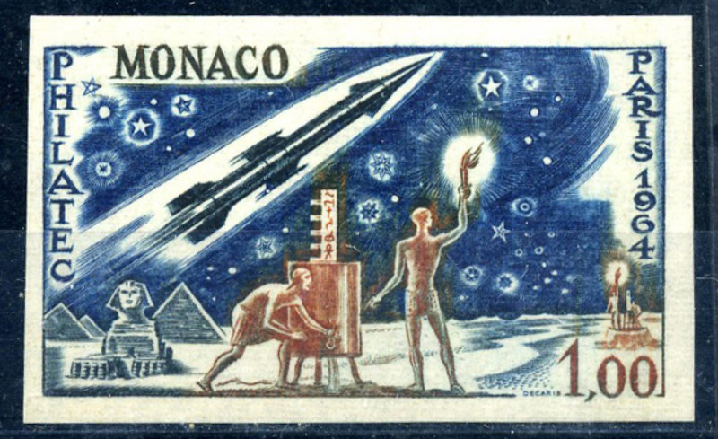 FILATELIA - EUROPA - MONACO - Blocco Foglietto 1976 - Bicentenario indipendenza ...