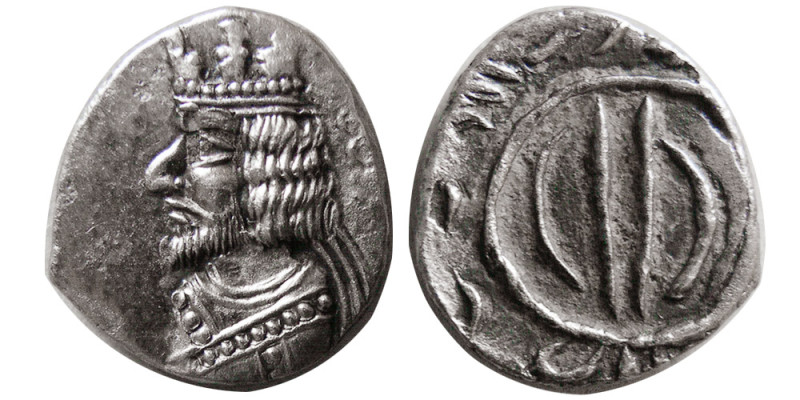 KINGS of PERSIS. Artaxerxes II, (1st century BC). AR Diobol (1.16 gm; 13 mm). Ty...