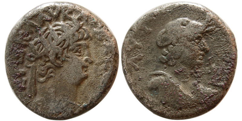 EGYPT, Alexandria. Nero. 54-68 AD. Billon Tetradrachm (11.56 gm; 23 mm). Radiate...