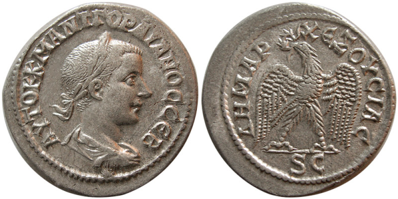 SYRIA, Seleucis and Pieria. Gordian III. 238-244. Billon Tetradrachm (13.91 gm; ...