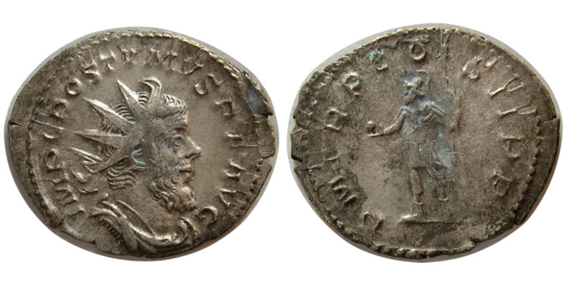 ROMAN EMPIRE. Postumus, usurper in Gaul (AD 259-268). AR Antoninianus (2.78 gm; ...