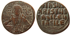 BYZANTINE EMPIRE. Anonymous. Time of Basil II. Æ Follis