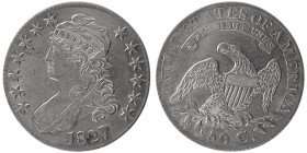 UNITED STATES. 1827 Capped Bust. Liberty Half Dollar