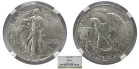 UNITED STATES. 1943. 50 Cents. NGC-MS 62.