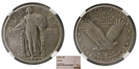 UNITED STATES. 1930. 25 Cents (Quarter). NGC-AU50.