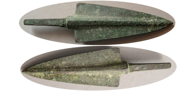 LURISTAN, Circa 2000-1000 BC. Early Small hunting Bronze Arrowhead (88 mm x 22 m...