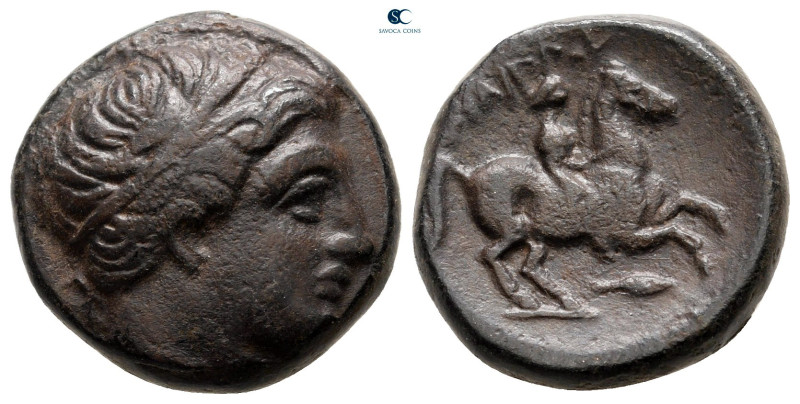 Kings of Macedon. Uncertain mint. Philip II of Macedon 359-336 BC. 
Bronze Æ
...
