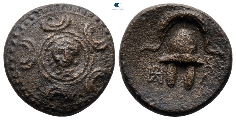Kings of Macedon. Uncertain mint. Alexander III "the Great" 336-323 BC. 
Bronze...