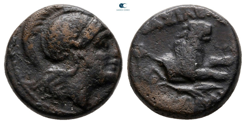 Kings of Thrace. Uncertain mint. Macedonian. Lysimachos 305-281 BC. 
Bronze Æ
...