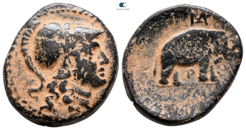 Seleukid Kingdom. Seleukeia on Tigris. Seleukos I Nikator 312-281 BC. 
Bronze Æ...