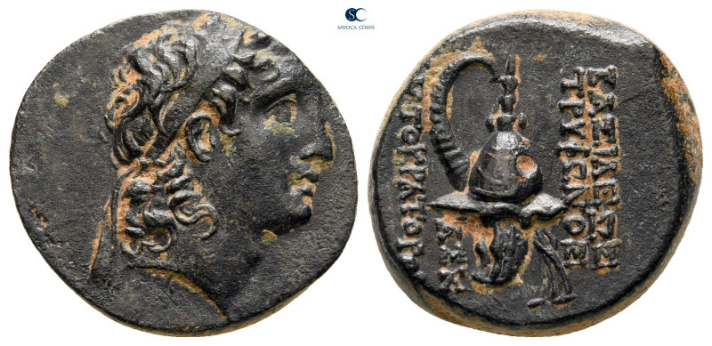 Seleukid Kingdom. Antioch on the Orontes. Tryphon 142-138 BC. 
Bronze Æ

18 m...