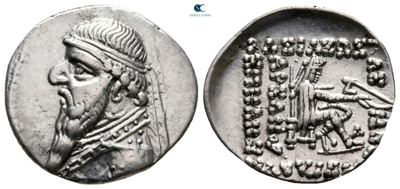 Kings of Parthia. Rhagae. Mithradates II 123-88 BC. 
Drachm AR

20 mm, 4,09 g...