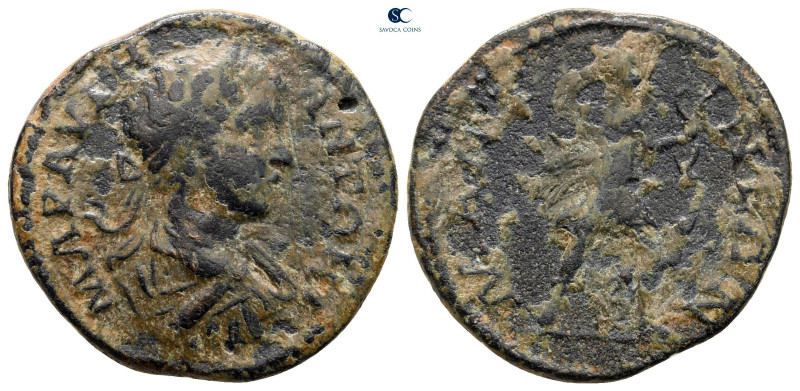 Arkadia. Mantineia. Caracalla AD 198-217. 
Bronze Æ

24 mm, 6,35 g



ver...