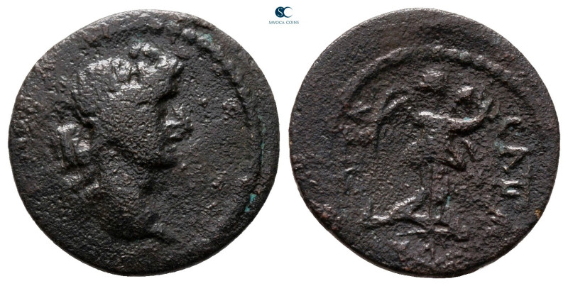 Lydia. Akrasos. Pseudo-autonomous issue AD 193-268. 
Bronze Æ

17 mm, 2,11 g...