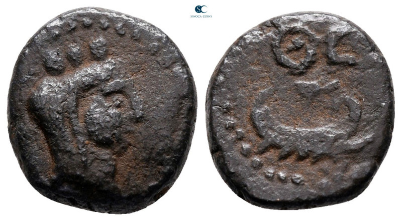 Judaea. Ascalon. Pseudo-autonomous issue AD 117-138. 
Bronze Æ

15 mm, 3,00 g...