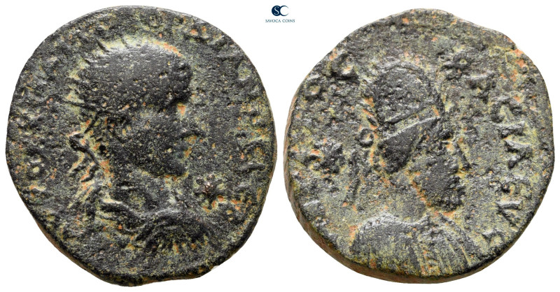 Mesopotamia. Edessa. Gordian III with Abgar X Phraates AD 238-244. 
Bronze Æ
...