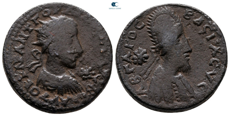 Mesopotamia. Edessa. Gordian III with Abgar X Phraates AD 238-244. 
Bronze Æ
...