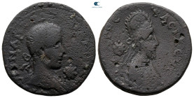 Mesopotamia. Edessa. Gordian III with Abgar X Phraates AD 238-244. Bronze Æ