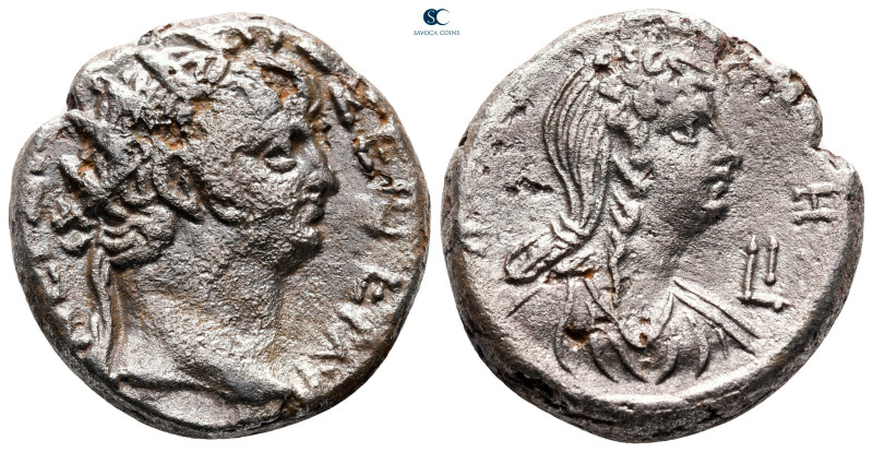 Egypt. Alexandria. Nero and Poppaea AD 54-68. 
Billon-Tetradrachm

23 mm, 12,...