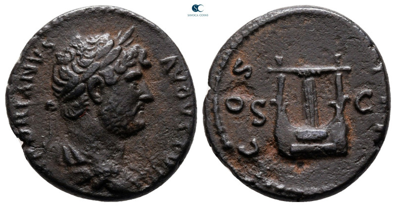 Hadrian AD 117-138. Rome
Semis Æ

19 mm, 3,73 g



very fine





F...