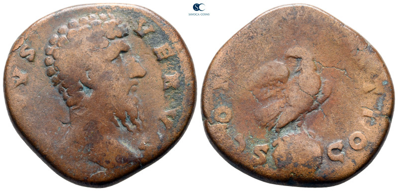 Divus Lucius Verus AD 169. Rome
Sestertius Æ

32 mm, 20,08 g



nearly ve...