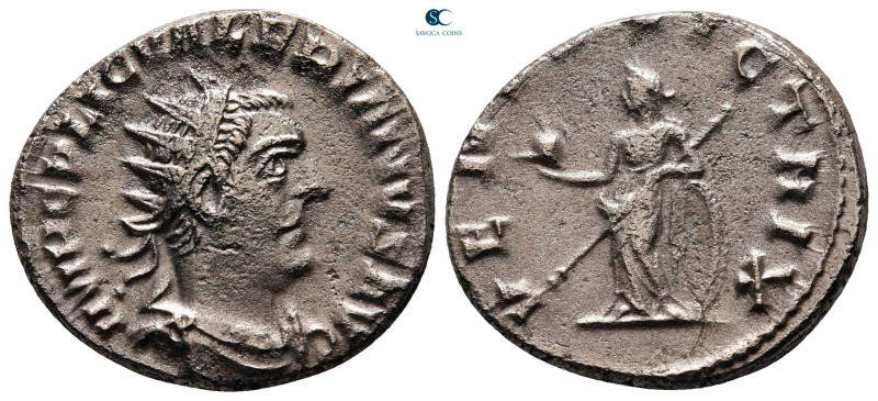 Valerian I AD 253-260. Antioch
Billon Antoninianus

21 mm, 3,77 g



very...