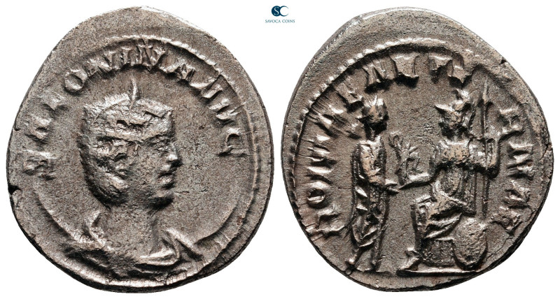 Salonina AD 254-268. Antioch
Billon Antoninianus

23 mm, 3,27 g



very f...