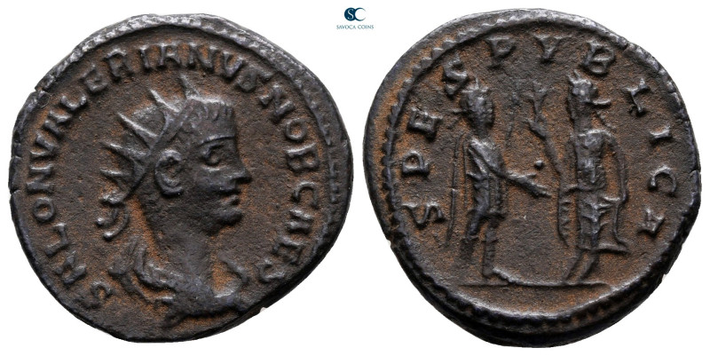 Valerian II, Caesar AD 256-257. Samosata
Antoninianus Æ

20 mm, 3,46 g


...