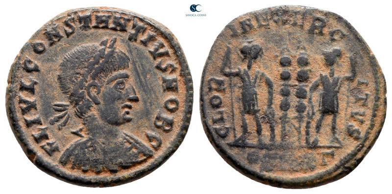 Constantius II, as Caesar AD 337-347. Cyzicus
Follis Æ

19 mm, 2,88 g



...