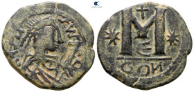 Justin I AD 518-527. Constantinople. Follis or 40 Nummi Æ